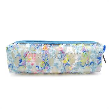 جامدادی تک زیپ اوجا مدل شکوفه کد 1333 آبی روشن