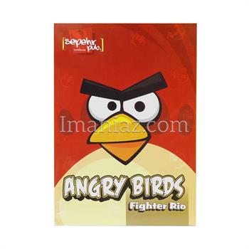 دفتر زبان سه خط 50 برگ سپهر طرح Angry Birds