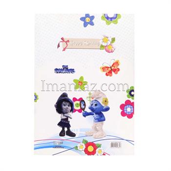 دفتر مشق 80 برگ فانتزی توسعه طرح اسمورفز