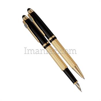 ست خودکار و خودنویس یوروپن مدل  GALLERY طلایی