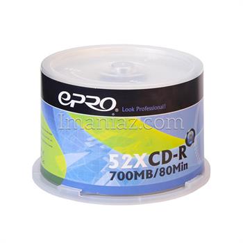 سی دی خام  EPRO 52X 700MB  قابل چاپ- بسته 50 عددی