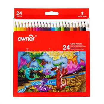 مداد رنگی 24 رنگ اونر مدل Dragons کد 141624