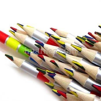 مداد  رنگین کمانی  MGM  با مغز  4 رنگ   - بسته 72 تایی