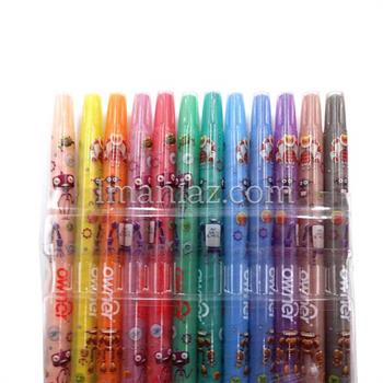 مداد شمعی اونر 12رنگ  Twistable Crayon  کد 533812 - طرح دریایی
