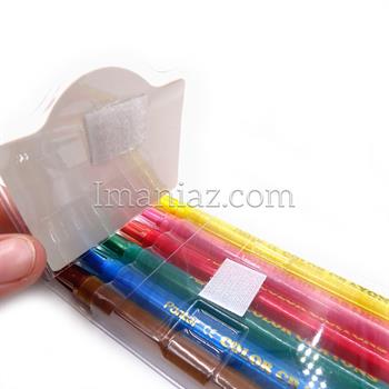 مداد شمعی پنتر 6 رنگ مدل غلاف چرخشی کد RC101-6 