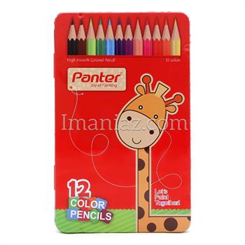مداد رنگی پنتر 12 رنگ فلزی کد MCP101-12 