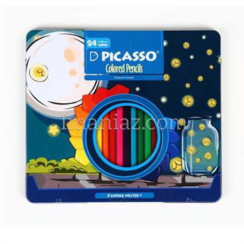 مداد رنگی پیکاسو 24رنگ فلزی ـ طرح شب