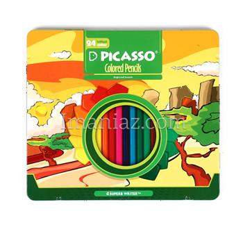 مداد رنگی پیکاسو 24رنگ فلزی ـ طرح صحرا