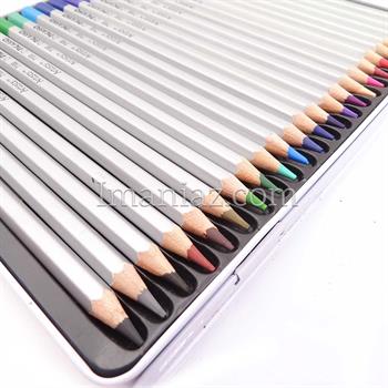 مداد رنگی پیکاسو 24 رنگ فلزی تخت مدل آرتیست ـ طرح 2