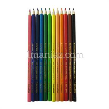 مداد رنگی پیکاسو 12 رنگ فلزی مدل Supreb Writer 