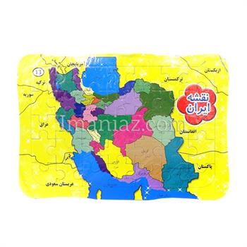 پازل 35 تکه مبین 2 رو پشت وایت برد کد 13 ـ  نقشه ایران