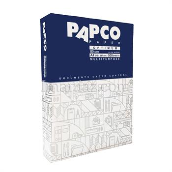 کاغذ  پاپکو اپتیموم A4 ضخامت 80GSM ـ بسته 500 برگی