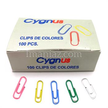 کلیپس رنگی   CYGNUS  - بسته 100عددی